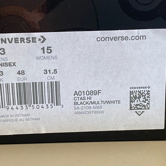 New with Box Unisex Converse Chuck Taylor All Star Hi x Pokemon First Partners - Picture 10 of 10